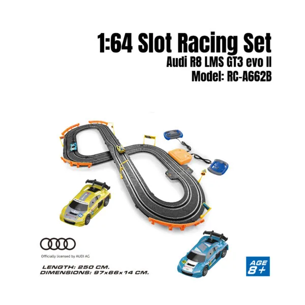RC-A662B 1-64 Slot Racing Set - Audi R8 LMS GT3 evo II
