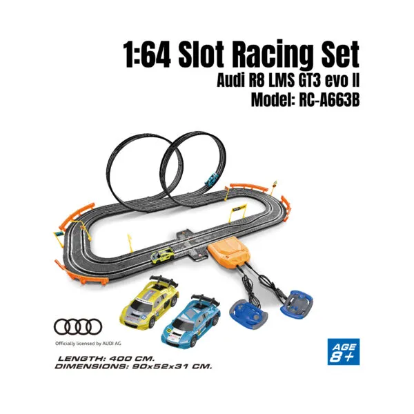 RC-A663B 1-64 Slot Racing Set - Audi R8 LMS GT3 evo II