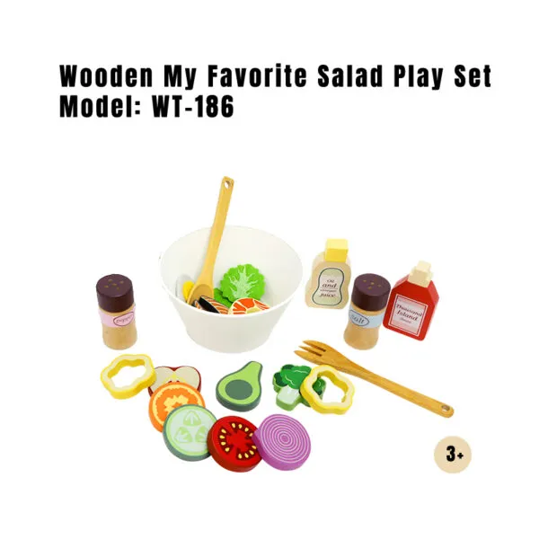 WT-186 Wooden My Favorite Salad Play Set