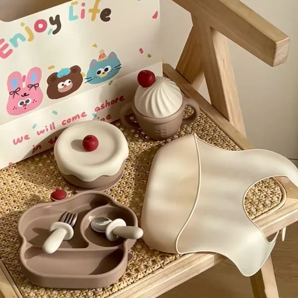 GP-2003 Ice Cream Silicone Feeding Set 6
