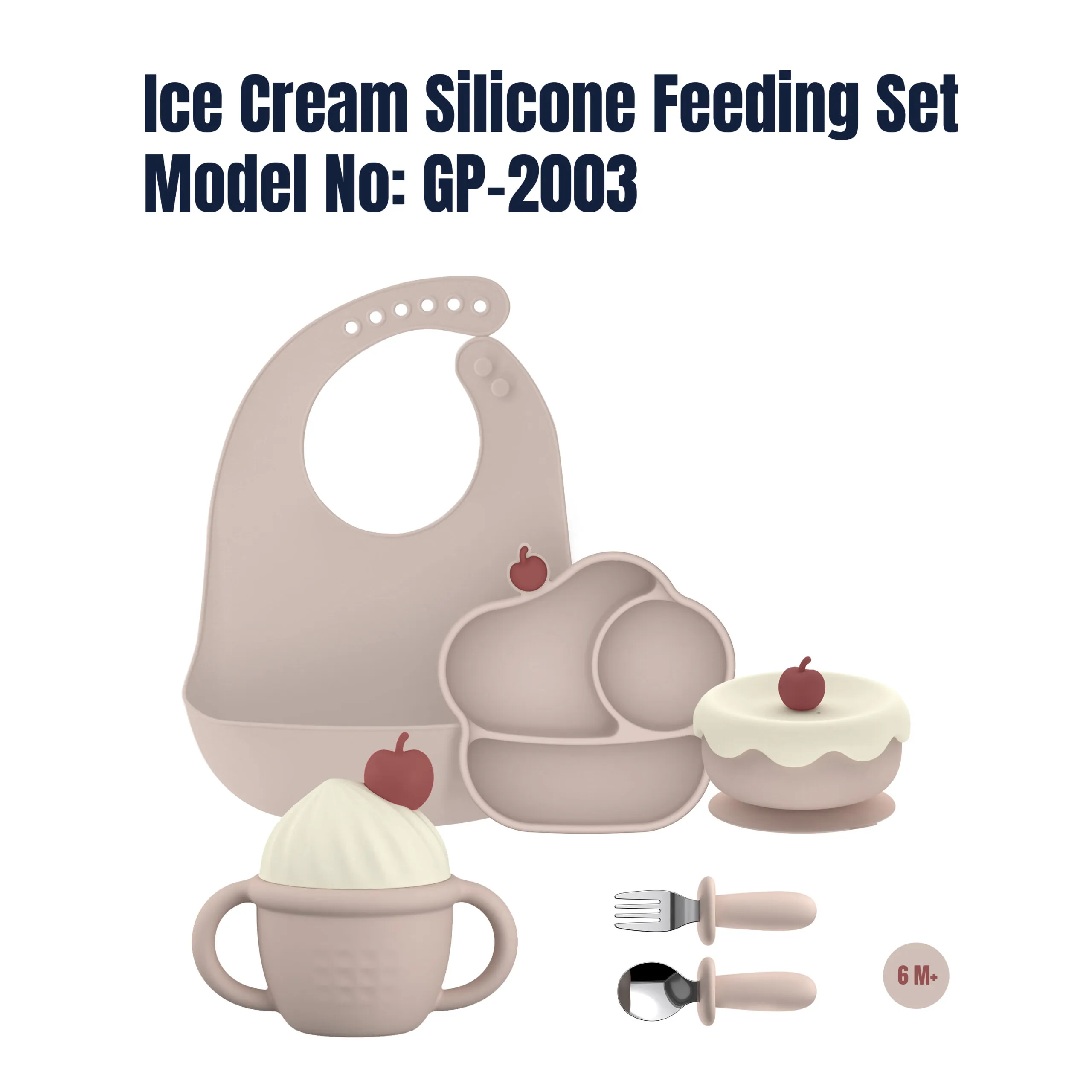GP-2003 Ice Cream Silicone Feeding Set